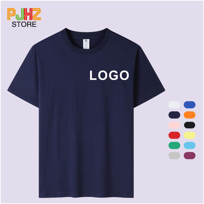 Embroidery Design Logo - T-Shirt aus 100 % Baumwolle, individuelles