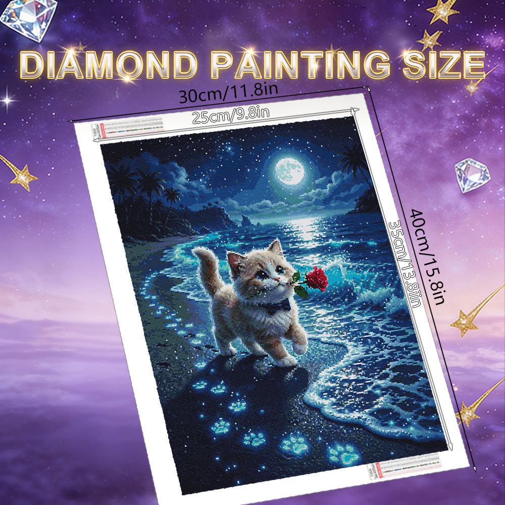 HUACAN Diamantmalerei Katze Ti – Embroidery Rose Bewertung und Preis